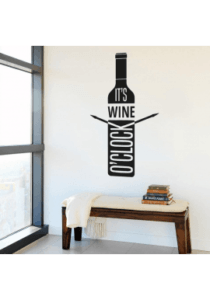 Wine o'clock-wallsticker