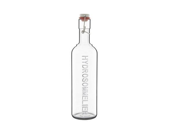 Hydrosommelier flaske med patentprop klar 1 liter