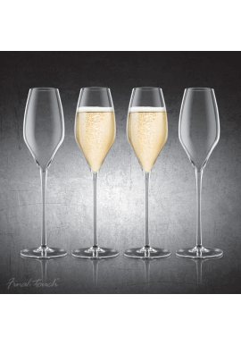 Final touch durashield champagne glas 4 stk.