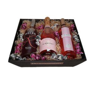 Gavekurv - den ultimative roségave; Rosévin, Cava Rosé & Portvin Rosé