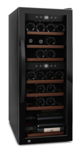 mQuvée WineExpert 38 Fullglas Black, fritstående vinkøleskab