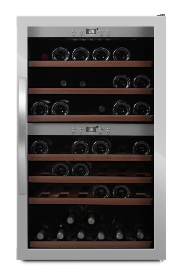 mQuvée WineExpert 66 Stainless, fritstående vinkøleskab