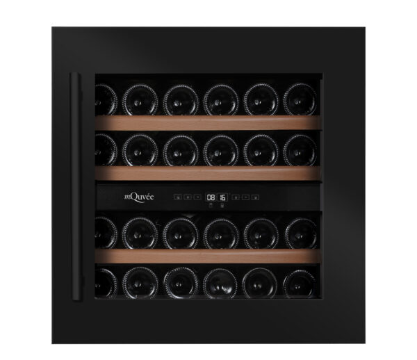 mQuvée WineKeeper 25D Anthracite Black, integrérbart vinkøleskab