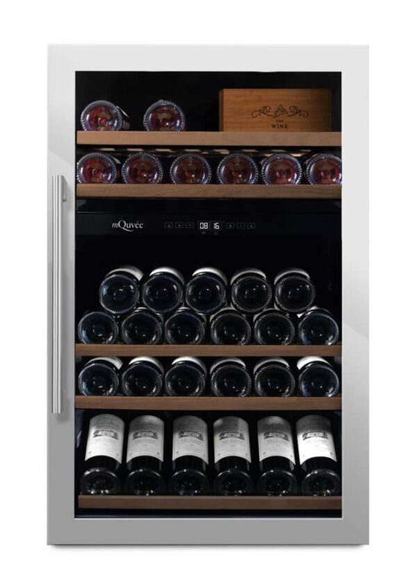 mQuvée WineServe 49 Stainless, fritstående vinkøleskab