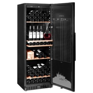 mQuvée WineStore 177 Anthracite Black, vinopbevaringsskab til indbygning