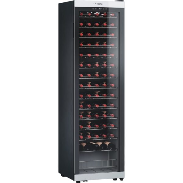 Dometic C75F vinkøleskab, 75 flasker, sort/rustfrit stål