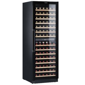 Dometic D154F vinkøleskab, 2 temperaturzoner, 154 flasker, sort