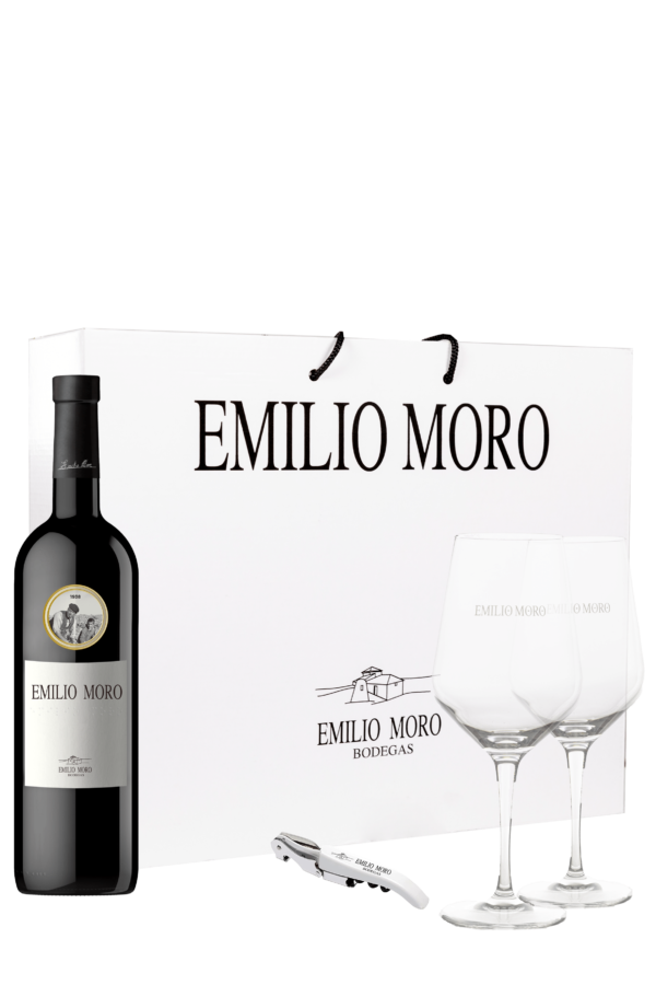 Emilio Moro 2019 - Gavesæt med vinglas og oplukker - Rødvin