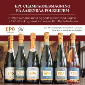 EPC Champagnesmagning m/ mad d. 25 november 2021 på Folkehjem Aabenraa kl. 18:30 - Event