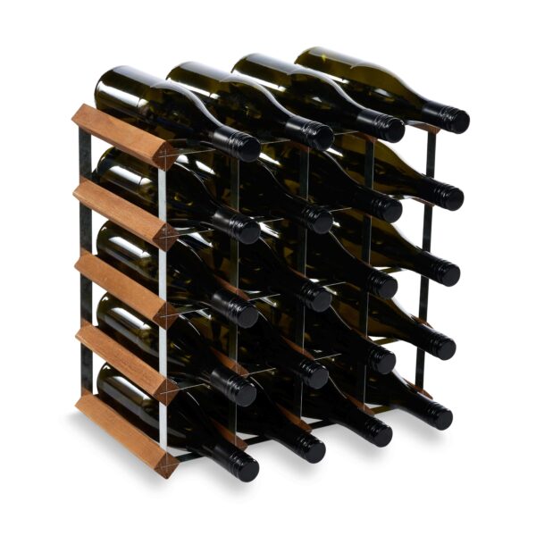 Vino Vita vinreol - mørkbejdset fyrretræ - 20 flasker