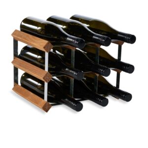 Vino Vita vinreol- mørkbejdset fyrretræ - 9 flasker