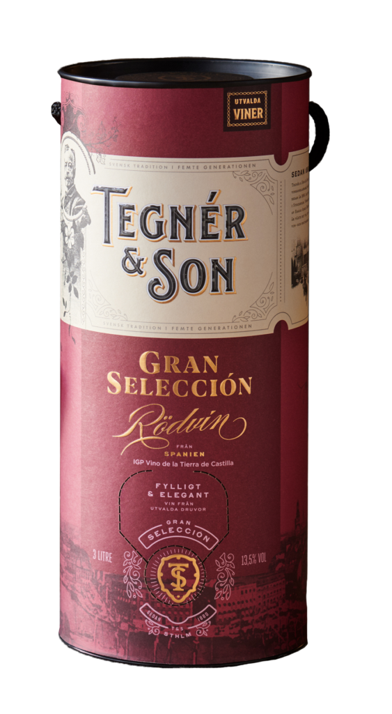 Tegner & Son Gran Seleccion Rødvin 13,5% 3 ltr. (Påfyldt den 03.2022)