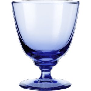 Holmegaard Flow glas på fod 35 cl, mørkeblå